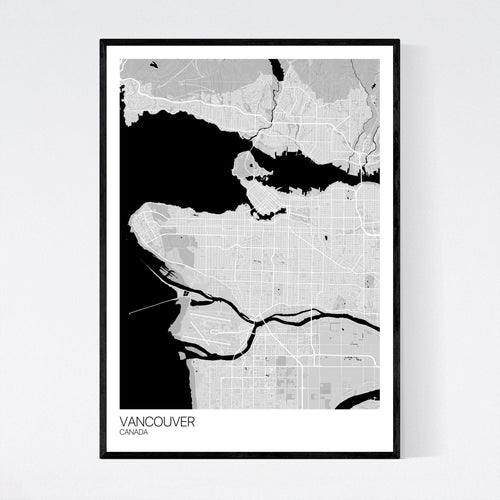 Map of Vancouver, Canada