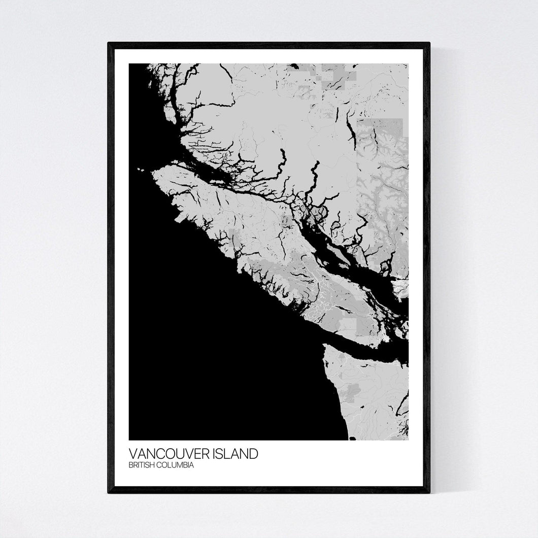 Vancouver Island Island Map Print