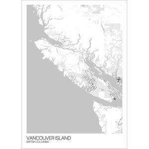 Map of Vancouver Island, British Columbia