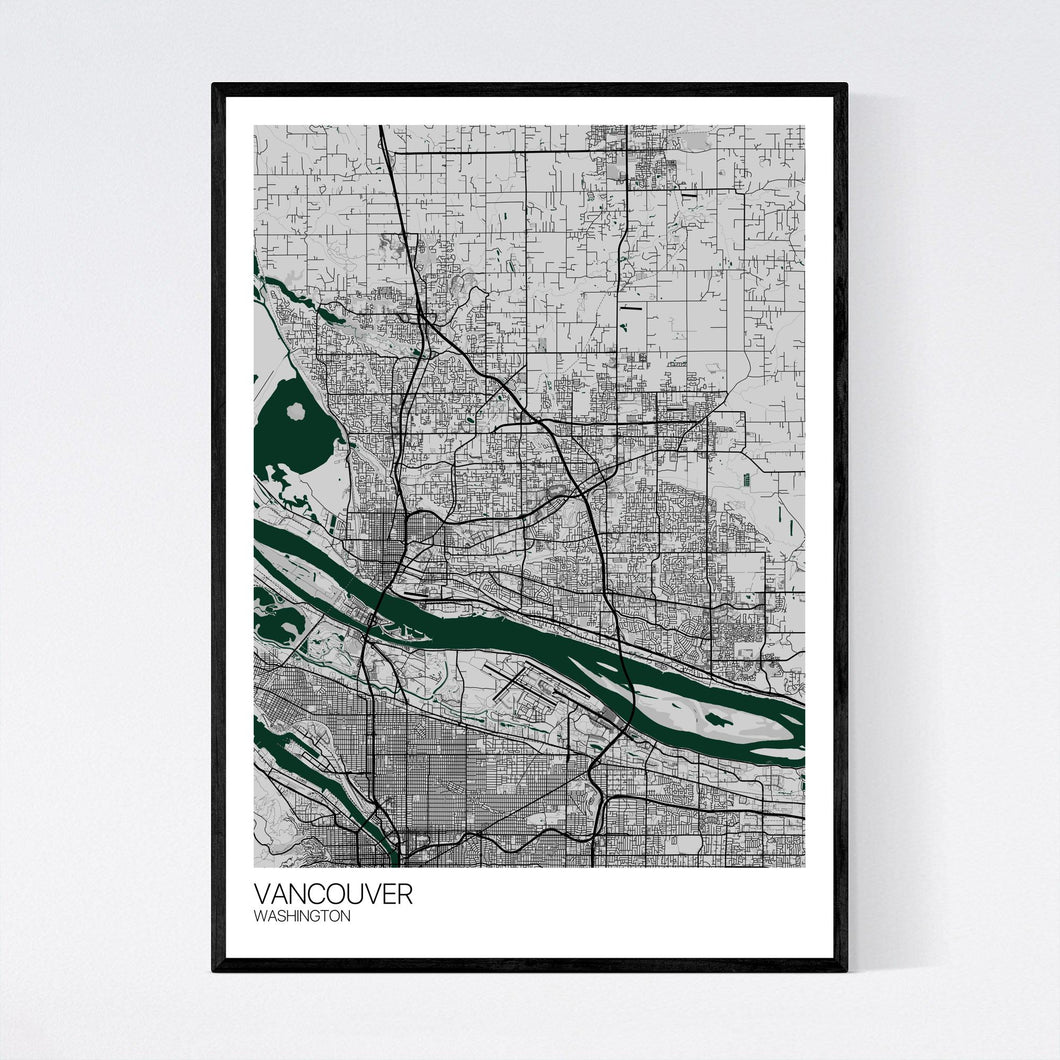 Vancouver City Map Print