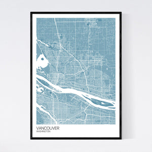 Vancouver City Map Print