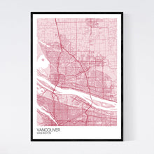 Load image into Gallery viewer, Vancouver City Map Print