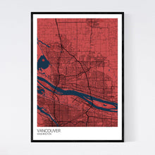 Load image into Gallery viewer, Vancouver City Map Print