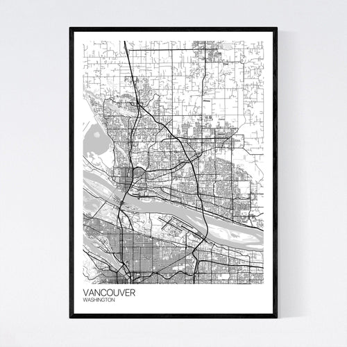 Map of Vancouver, Washington