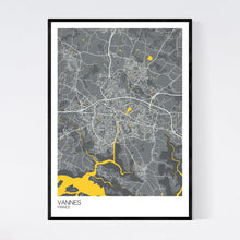 Load image into Gallery viewer, Vannes Town Map Print