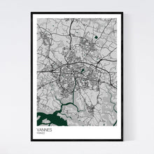Load image into Gallery viewer, Vannes Town Map Print
