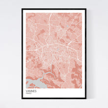 Load image into Gallery viewer, Vannes Town Map Print