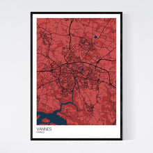 Load image into Gallery viewer, Vannes Town Map Print