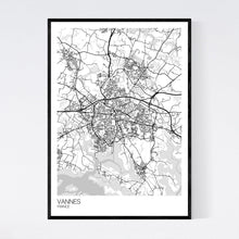 Load image into Gallery viewer, Vannes Town Map Print