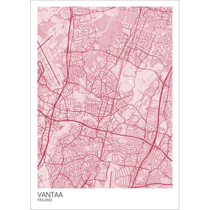 Map of Vantaa, Finland