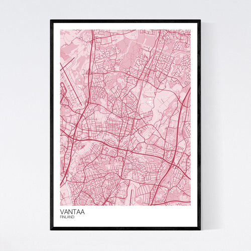 Map of Vantaa, Finland