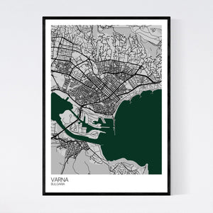 Varna City Map Print