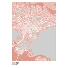 Load image into Gallery viewer, Map of Varna, Bulgaria