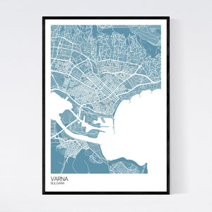Varna City Map Print