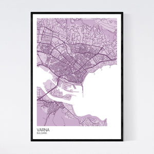 Varna City Map Print