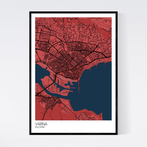 Varna City Map Print
