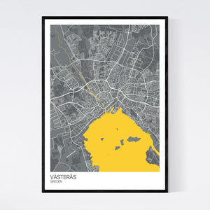 Västerås City Map Print