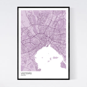 Västerås City Map Print