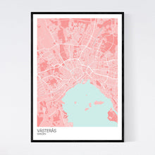 Load image into Gallery viewer, Västerås City Map Print