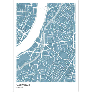 Map of Vauxhall, London