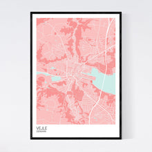 Load image into Gallery viewer, Vejle City Map Print