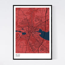 Load image into Gallery viewer, Map of Vejle, Denmark