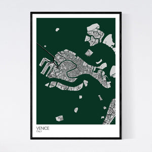 Venice City Map Print