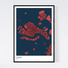 Load image into Gallery viewer, Venice City Map Print