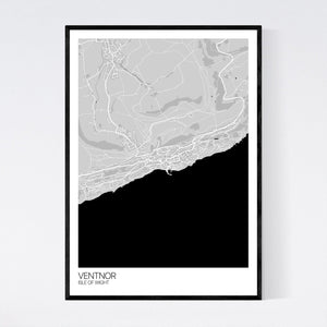 Ventnor Town Map Print