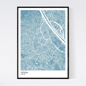 Vienna City Map Print
