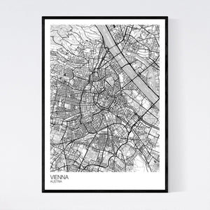 Vienna City Map Print