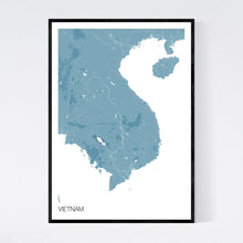 Load image into Gallery viewer, Vietnam Country Map Print