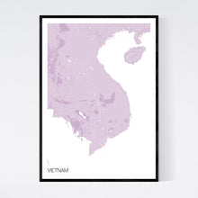 Load image into Gallery viewer, Vietnam Country Map Print