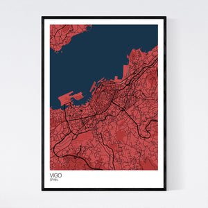 Vigo City Map Print