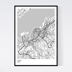 Vigo City Map Print