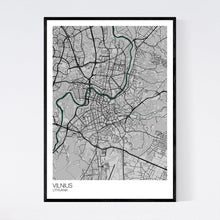 Load image into Gallery viewer, Vilnius City Map Print