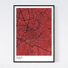 Load image into Gallery viewer, Map of Vilnius, Lithuania