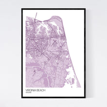 Load image into Gallery viewer, Map of Virginia Beach, Virginia