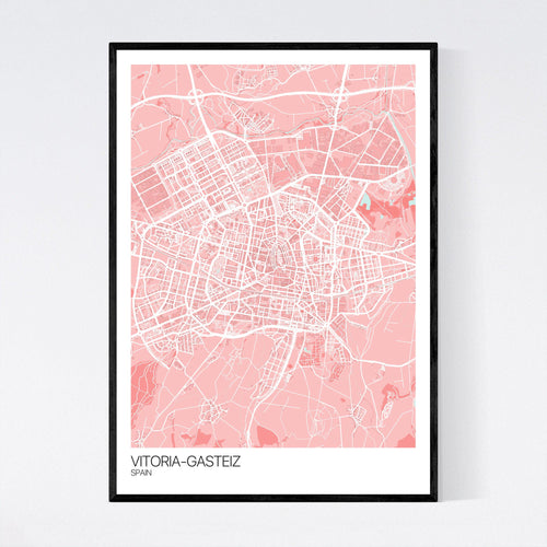Map of Vitoria-Gasteiz, Spain