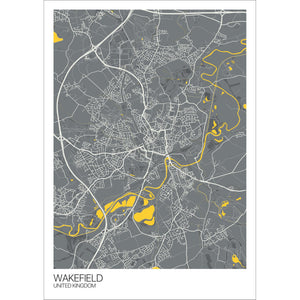 Map of Wakefield, United Kingdom