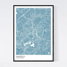 Load image into Gallery viewer, Wakefield City Map Print