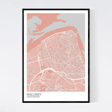 Load image into Gallery viewer, Wallasey City Map Print