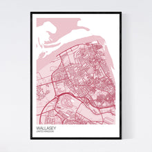 Load image into Gallery viewer, Wallasey City Map Print