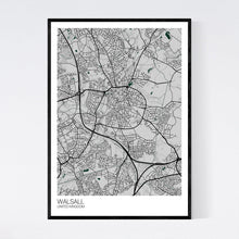 Load image into Gallery viewer, Walsall City Map Print