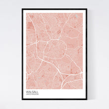 Load image into Gallery viewer, Walsall City Map Print