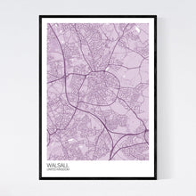 Load image into Gallery viewer, Walsall City Map Print