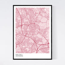 Load image into Gallery viewer, Walsall City Map Print