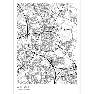 Map of Walsall, United Kingdom