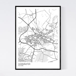 Map of Warminster, Wiltshire