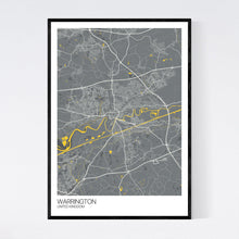 Load image into Gallery viewer, Warrington City Map Print
